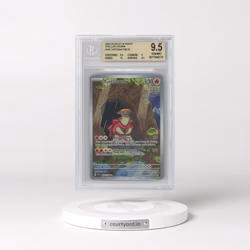 2024 Stellar Crown - SCR EN #146 Turtonator - Illustration Rare Holo (BGS 9.5 GEM MINT)