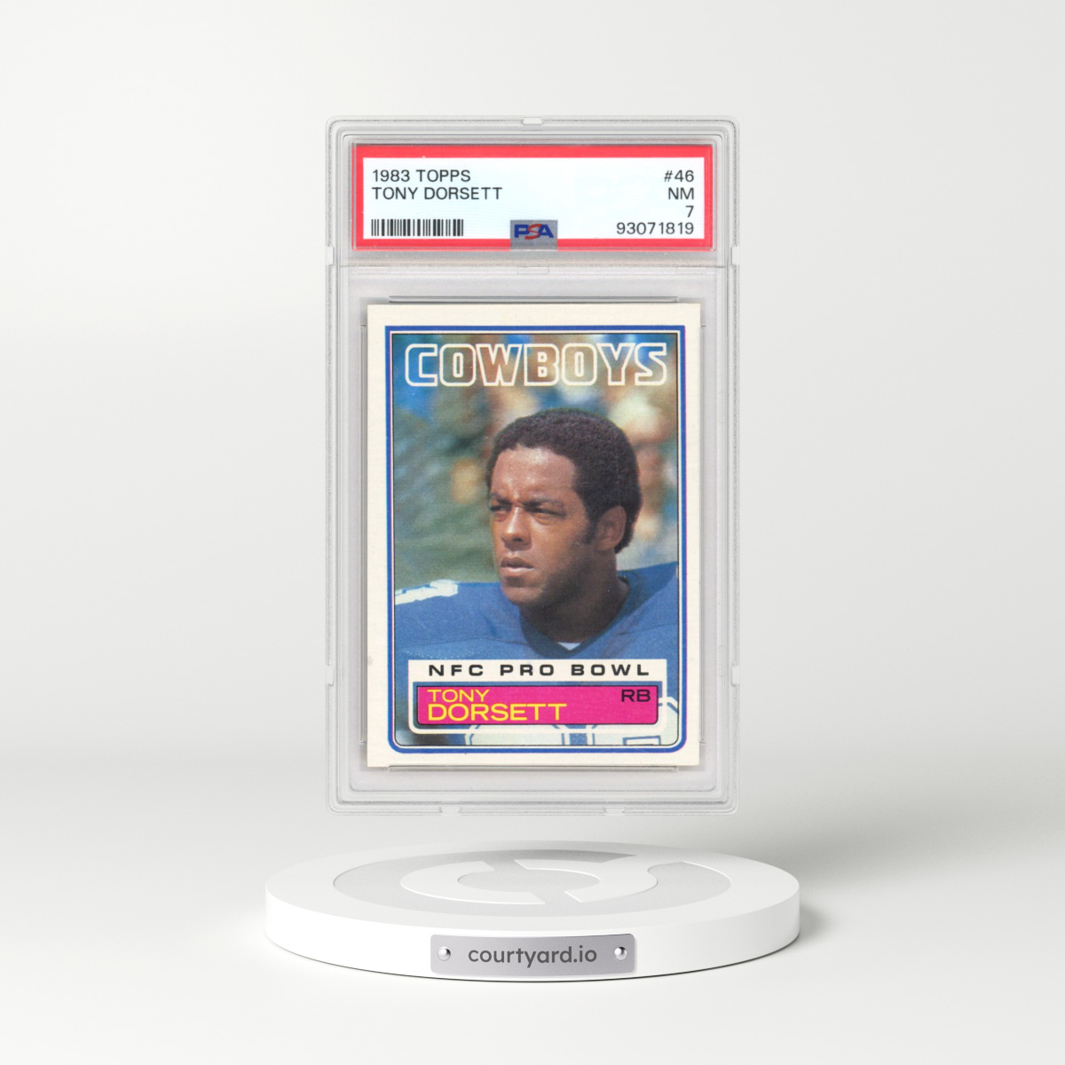 1983 Topps #46 Tony Dorsett (PSA 7 NM)