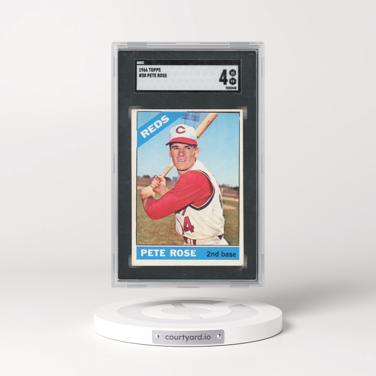 1966 Topps #30 Pete Rose (SGC 4 VG-EX)