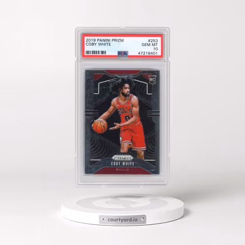 2019 Panini Prizm #253 Coby White (PSA 10 GEM MINT)