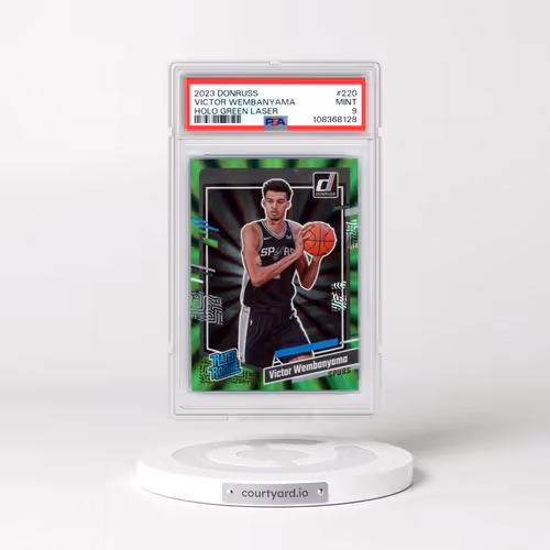 2023 Panini Donruss #220 Victor Wembanyama - Holo Green Laser (PSA 9 MINT)