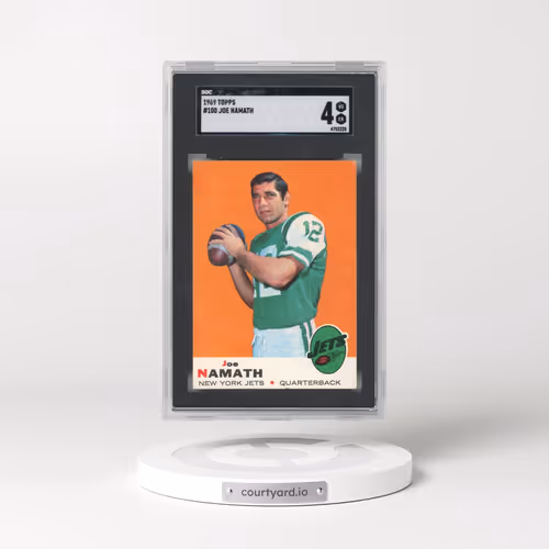 1969 Topps #100 Joe Namath (SGC 4 VG-EX)