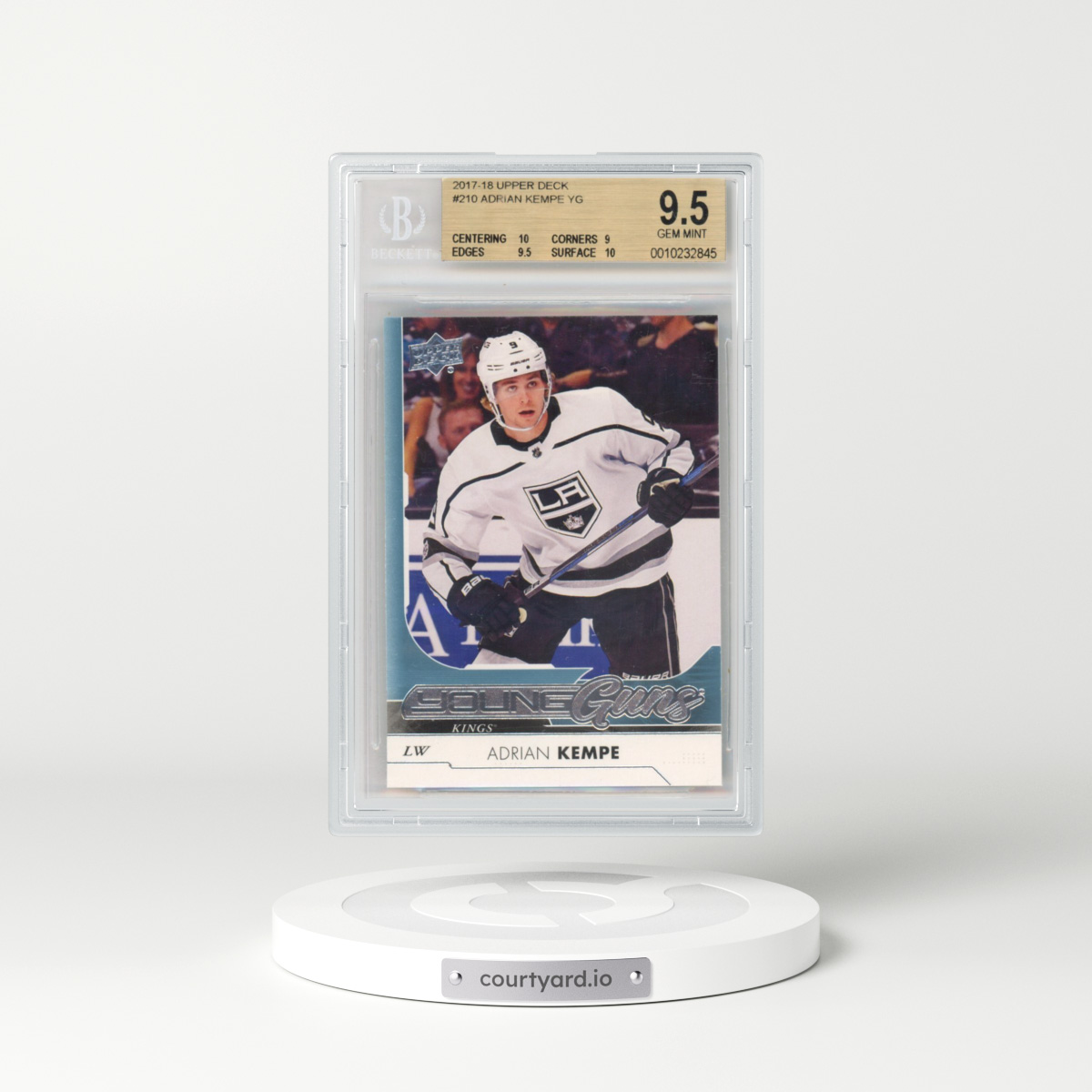 2017 Upper Deck #210 Adrian Kempe (BGS 9.5 GEM MINT)