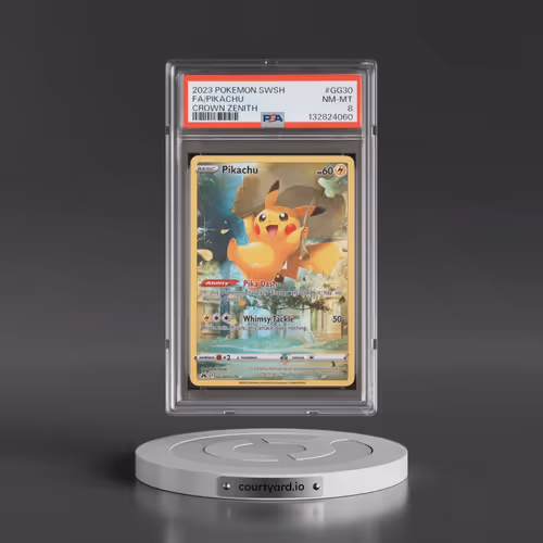 2023 Pokémon Sword and Shield Crown Zenith #GG30 Pikachu - Full Art (PSA 8 NM-MT)