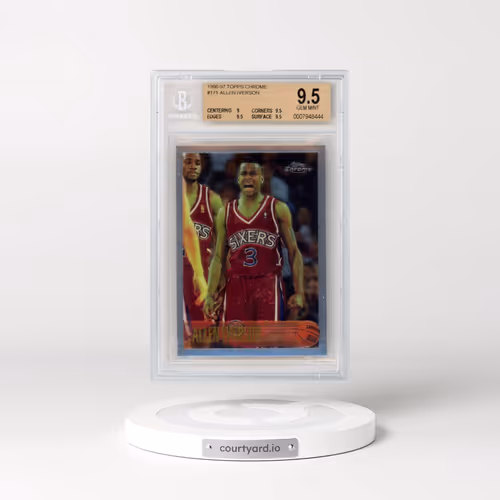 1996 Topps Chrome #171 Allen Iverson (BGS 9.5 GEM MINT)