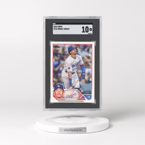 2023 Topps #163 Miguel Vargas (SGC 10 GEM MINT)