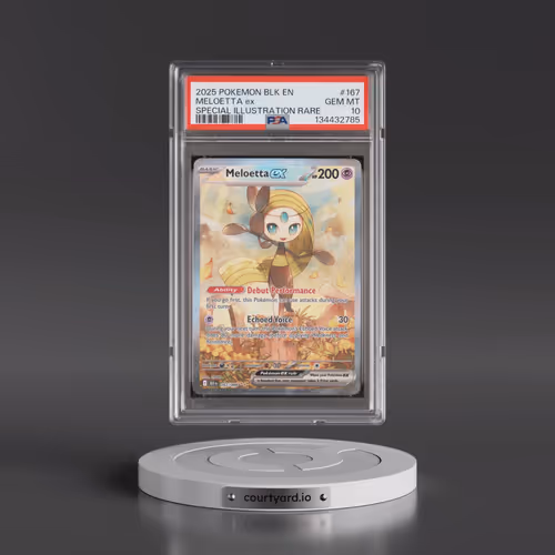 2025 Pokémon Blk EN-Black Bolt #167 Meloetta EX - Holo Special Illustration Rare (PSA 10 GEM MINT)