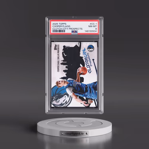 2025 Topps Clutch City Prospects #CC-1 Cooper Flagg (PSA 8 NM-MT)