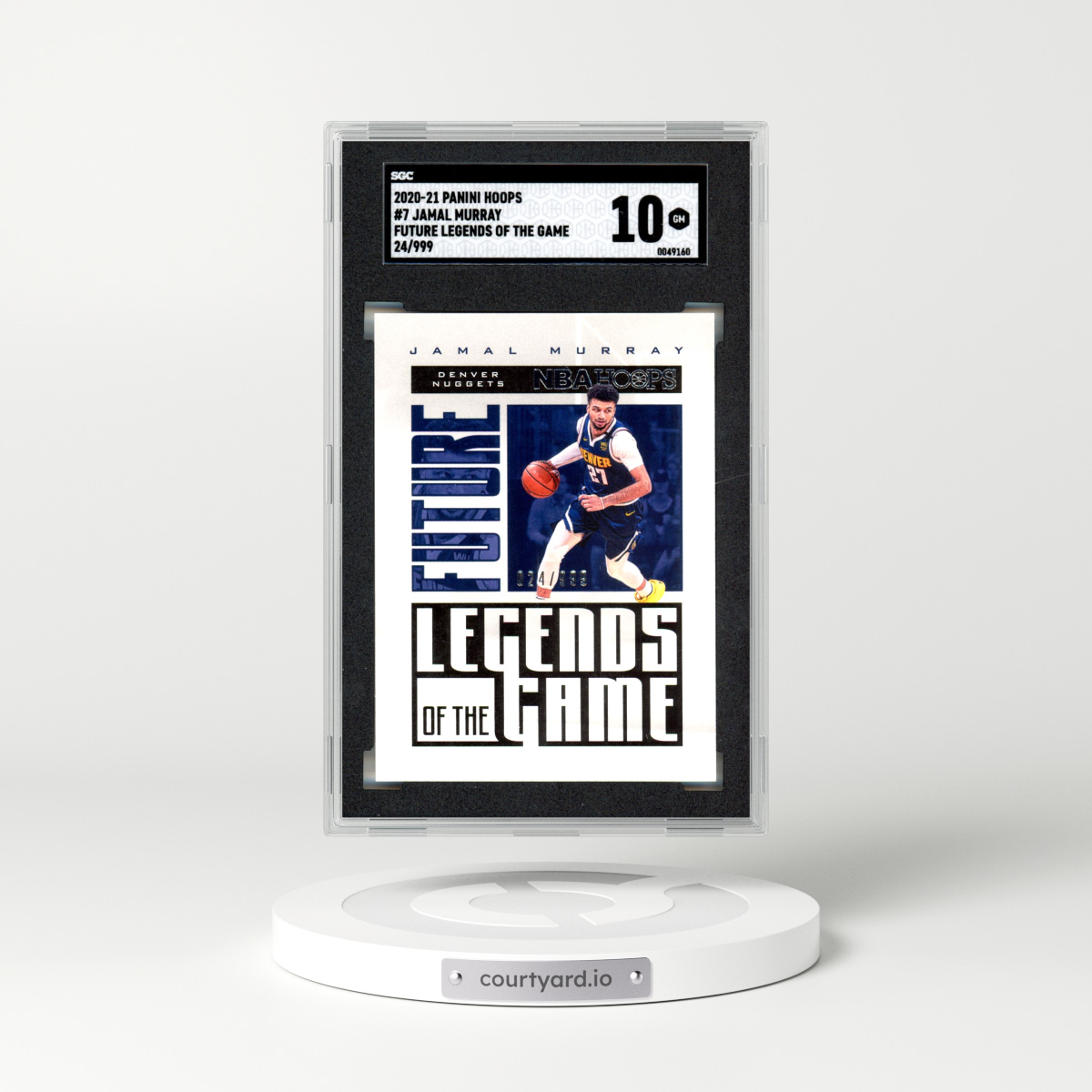 2020 Panini Hoops #7 Jamal Murray - Future Legends Of The Game (SGC 10 GEM MINT)