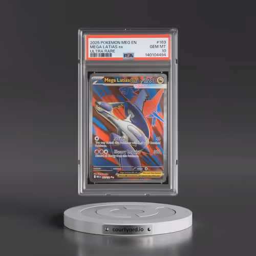 2025 Pokémon Meg EN-Mega Evolution #163 Mega Latias EX - Holo Ultra Rare (PSA 10 GEM MINT)