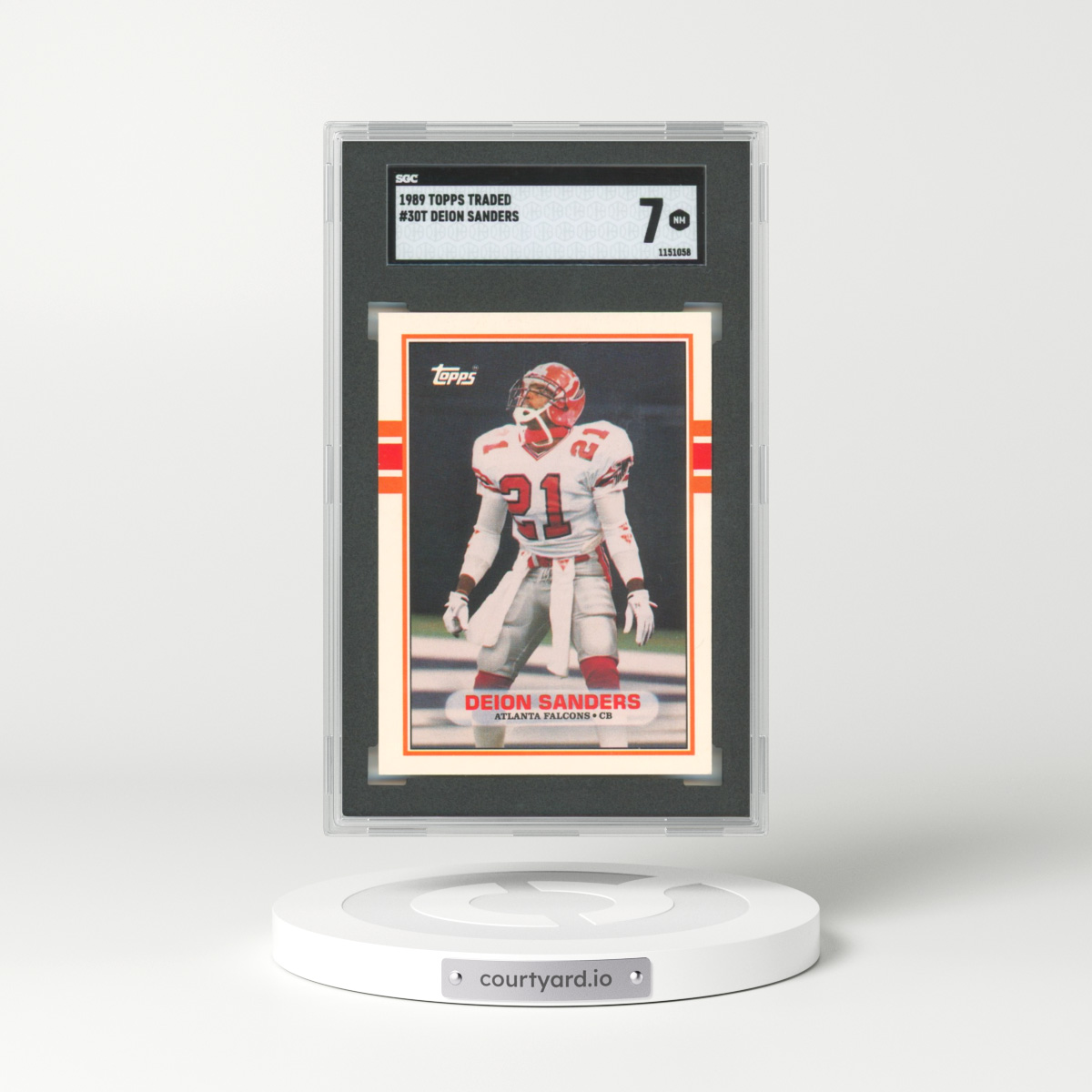1989 Topps Traded #30T Deion Sanders (SGC 7 NM)