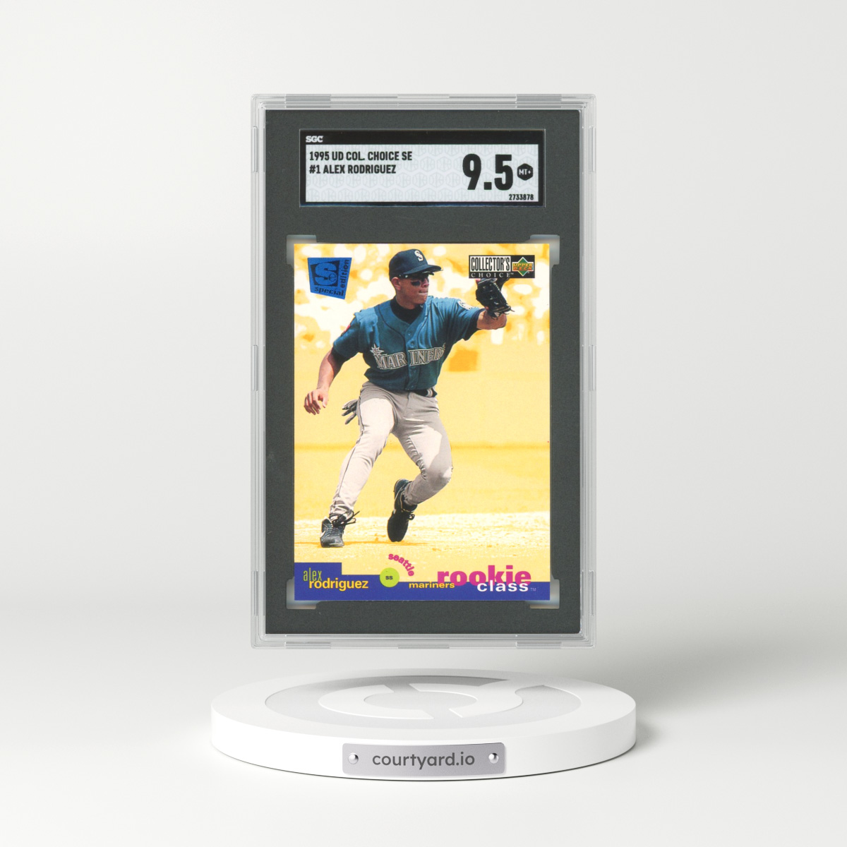 1995 Upper Deck Col. Choice SE #1 Alex Rodriguez (SGC 9.5 MINT+)