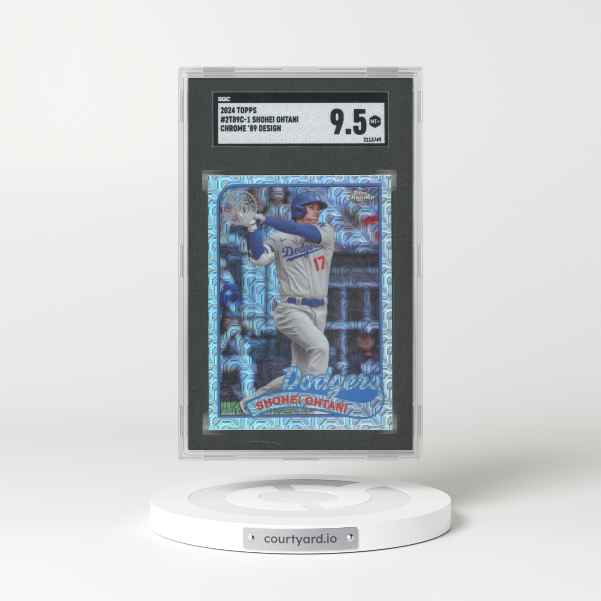 2024 Topps #2T89C-1 Shohei Ohtani - Chrome '89 Design (SGC 9.5 MINT+)