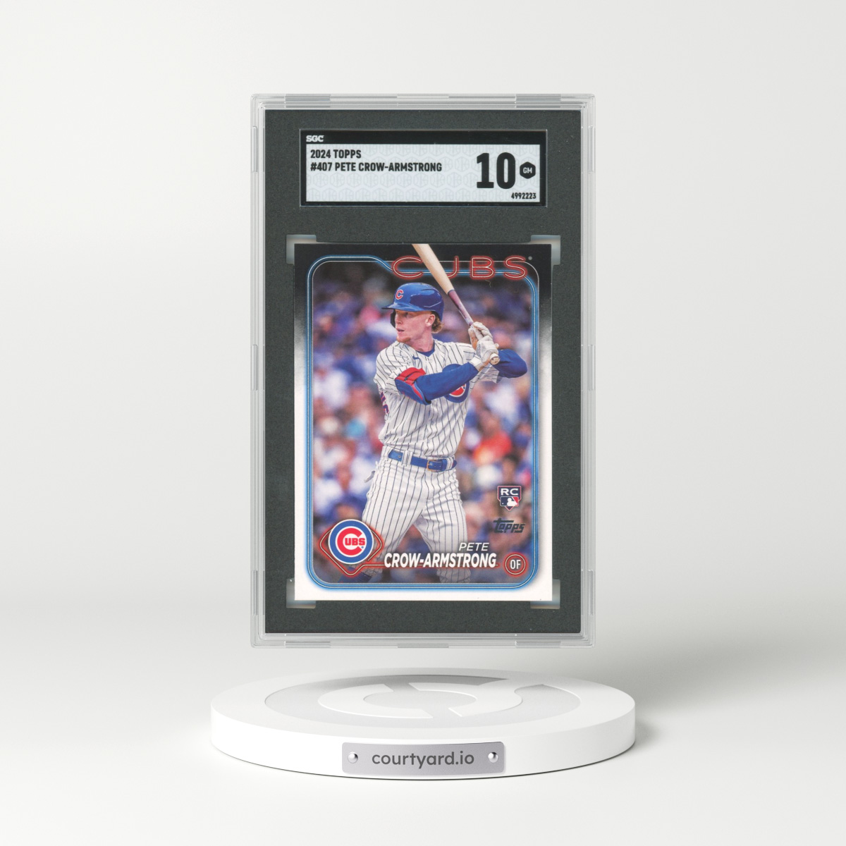 2024 Topps #407 Pete Crow-Armstrong (SGC 10 GEM MINT)