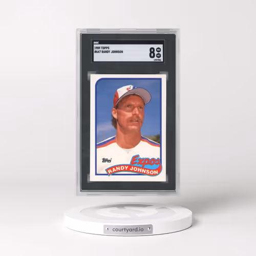 1989 Topps #647 Randy Johnson (SGC 8 NM-MT)