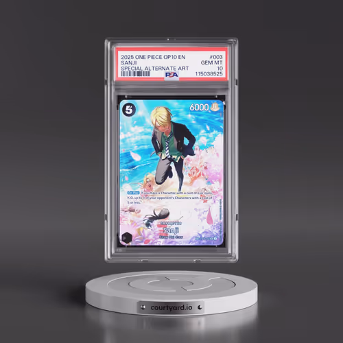 2025 One Piece OP10-Royal Blood #003 Sanji - Special Alternate Art (PSA 10 GEM MINT)