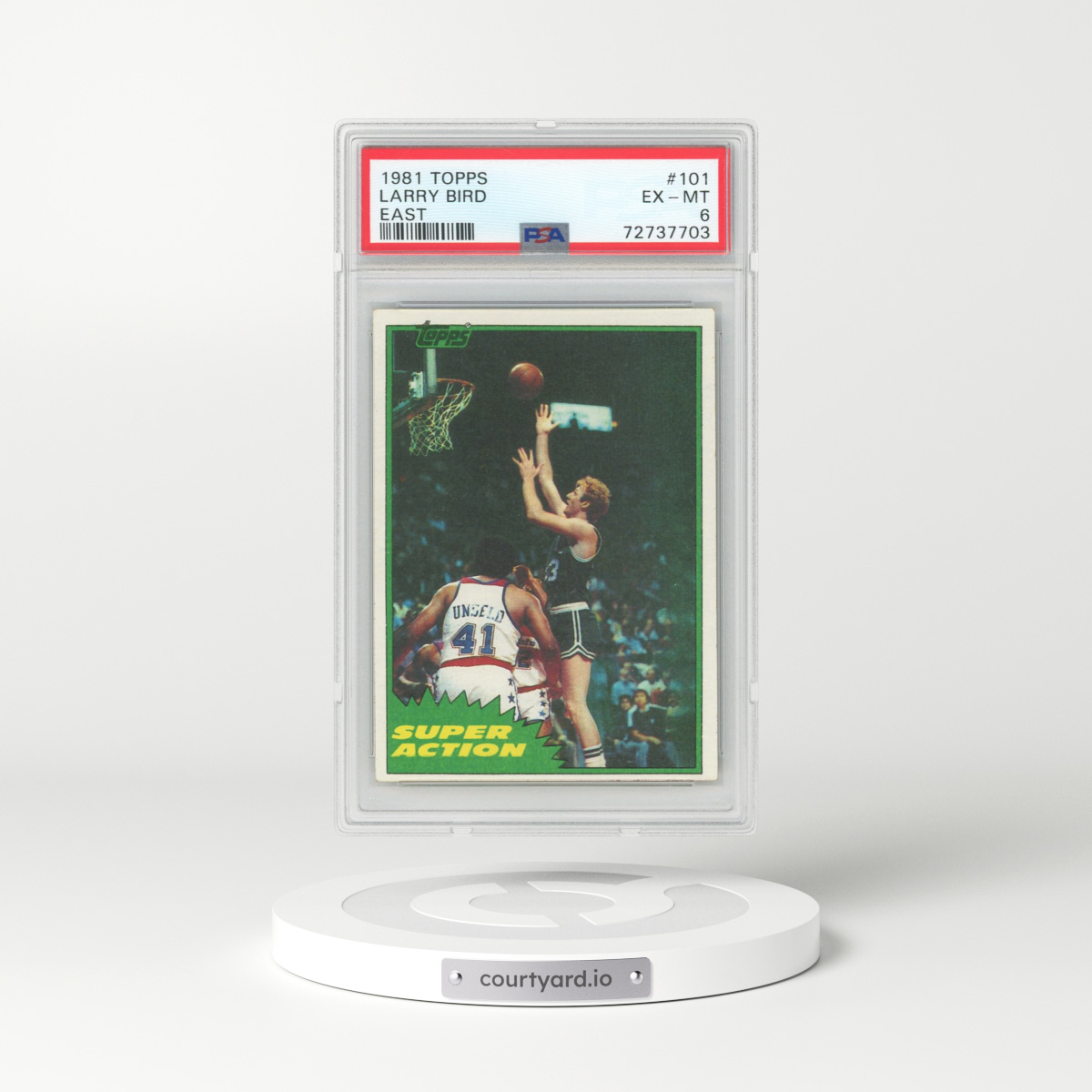 1981 Topps #101 Larry Bird - East (PSA 6 EX-MT)