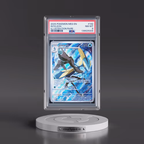 2025 Pokémon Meg EN-Mega Evolution #142 Inteleon - Illustration Rare (PSA 8 NM-MT)