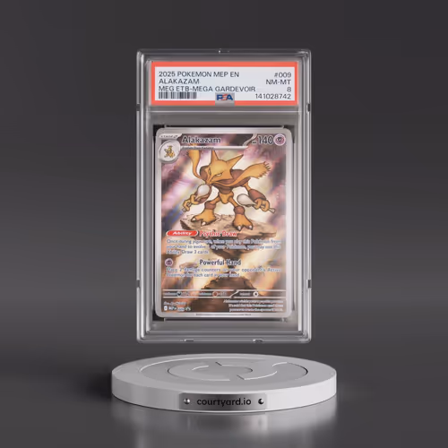 2025 Pokémon Mep EN-Me Black Star Promo #009 Alakazam - Mega Evolution Elite Trainer Box-Mega Gardev