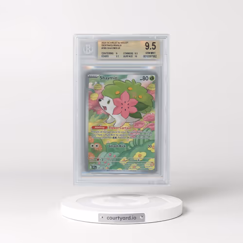 2025 Destined Rivals - DRI EN #185 Shaymin - Illustration Rare Holo (BGS 9.5 GEM MINT)