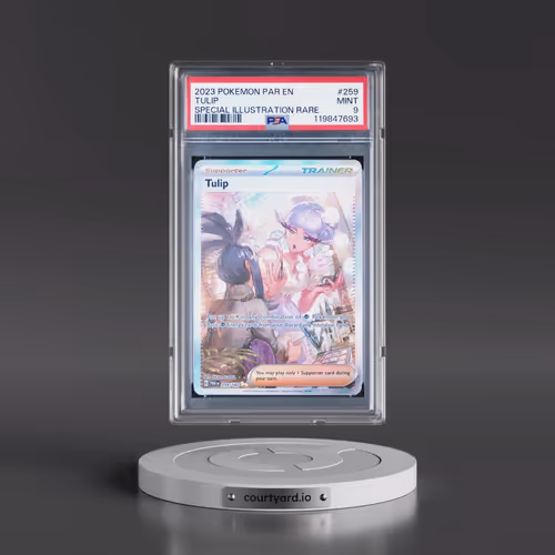 2023 Pokémon Par EN-Paradox Rift #259 Tulip - Special Illustration Rare (PSA 9 MINT)