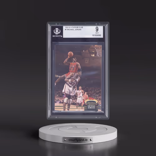 1992 Stadium Club #1 Michael Jordan (BGS 9 MINT)