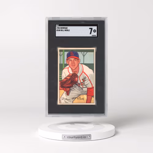 1952 Bowman #248 Bill Werle (SGC 7 NM)