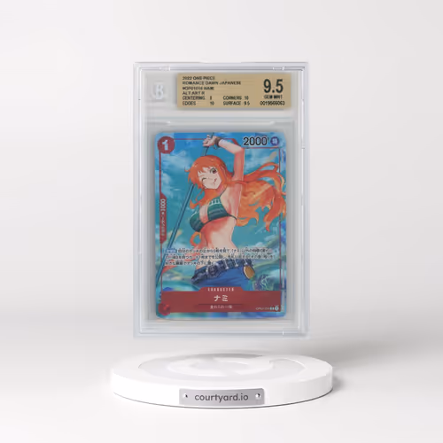 2022 Romance Dawn - Japanese #016 Nami - (Borderless) Alt Art (BGS 9.5 GEM MINT)