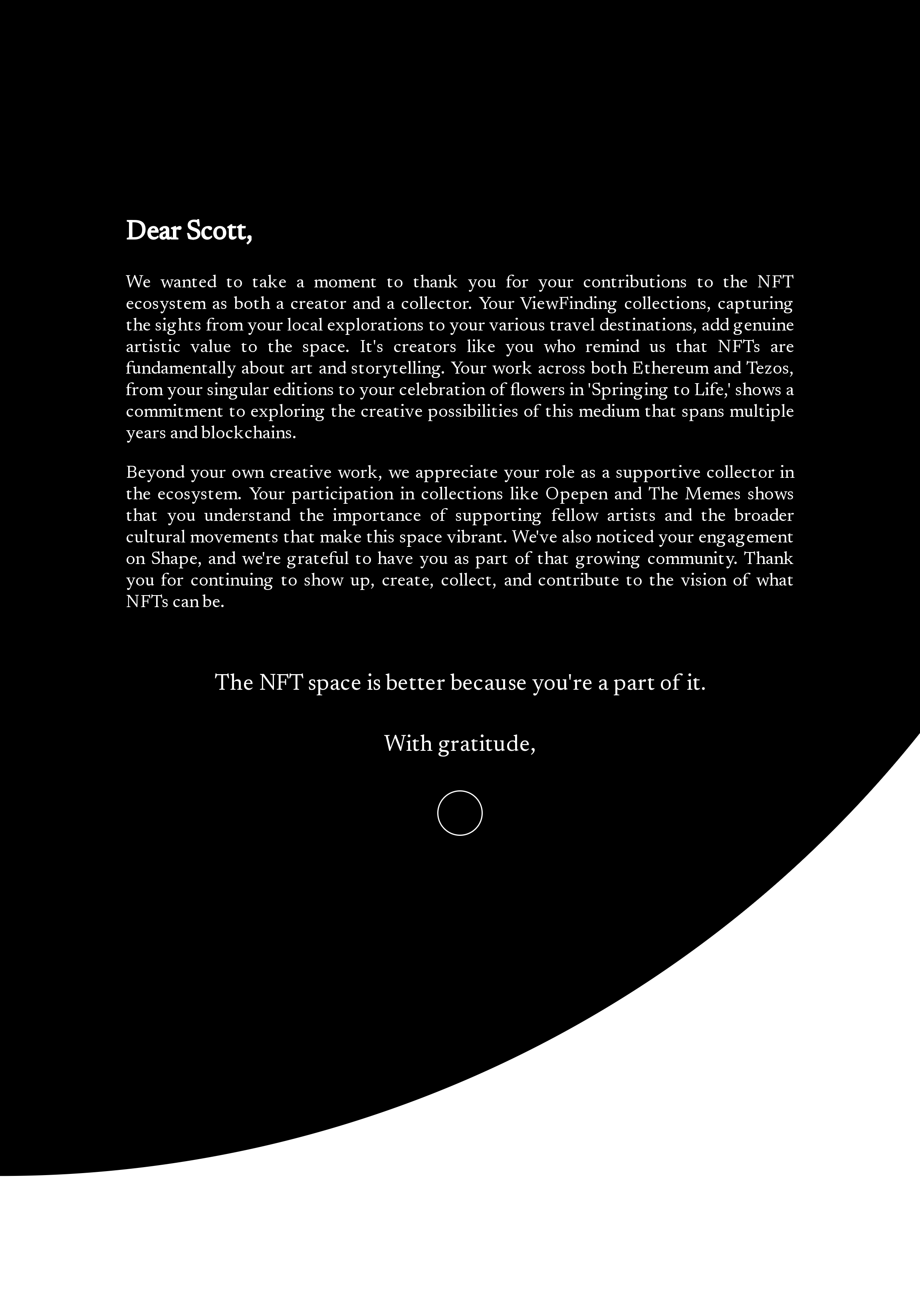 Dear Scott
