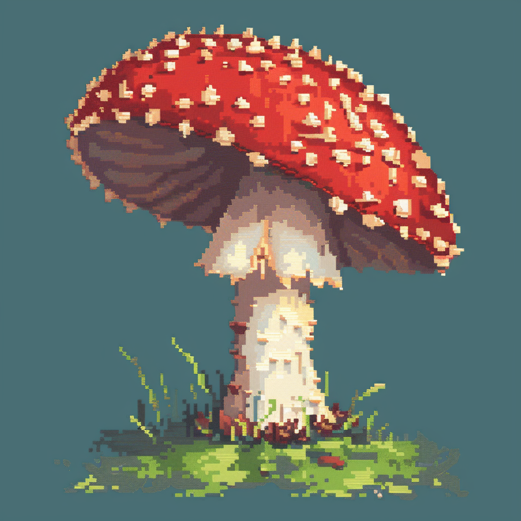 Pixel mushroom
