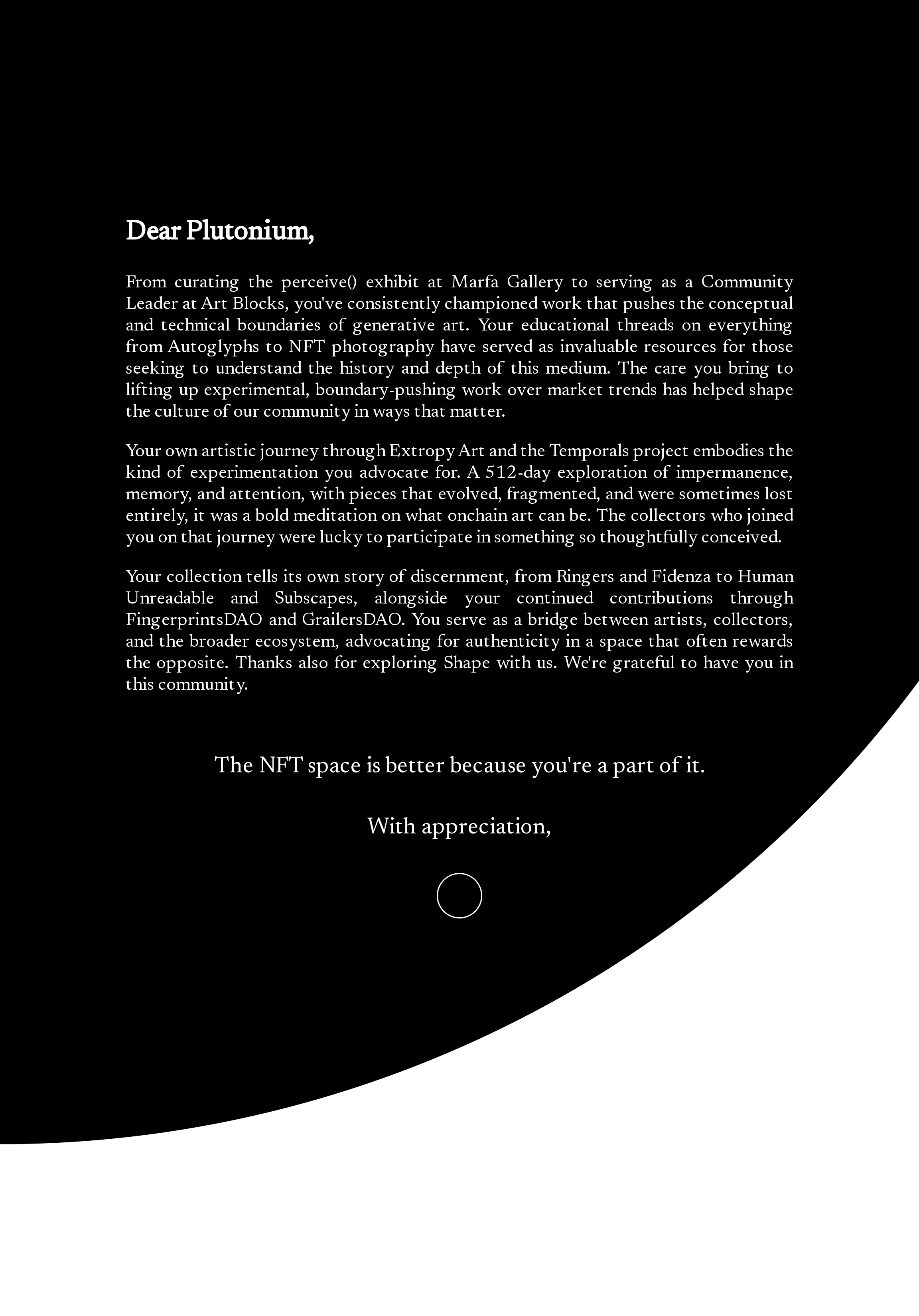 Dear Plutonium