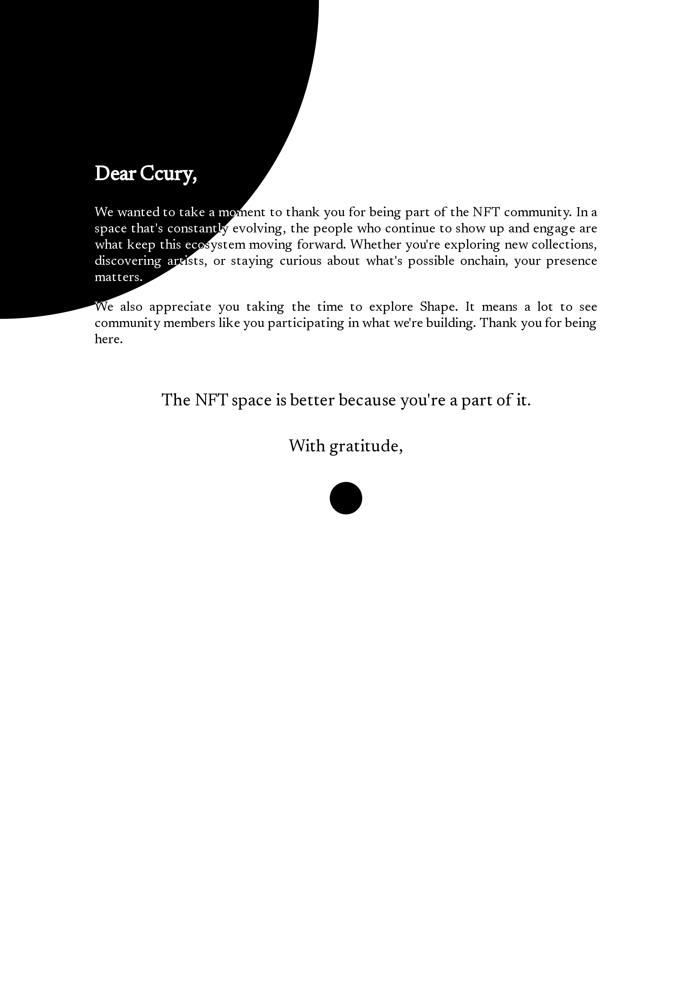 Dear Ccury