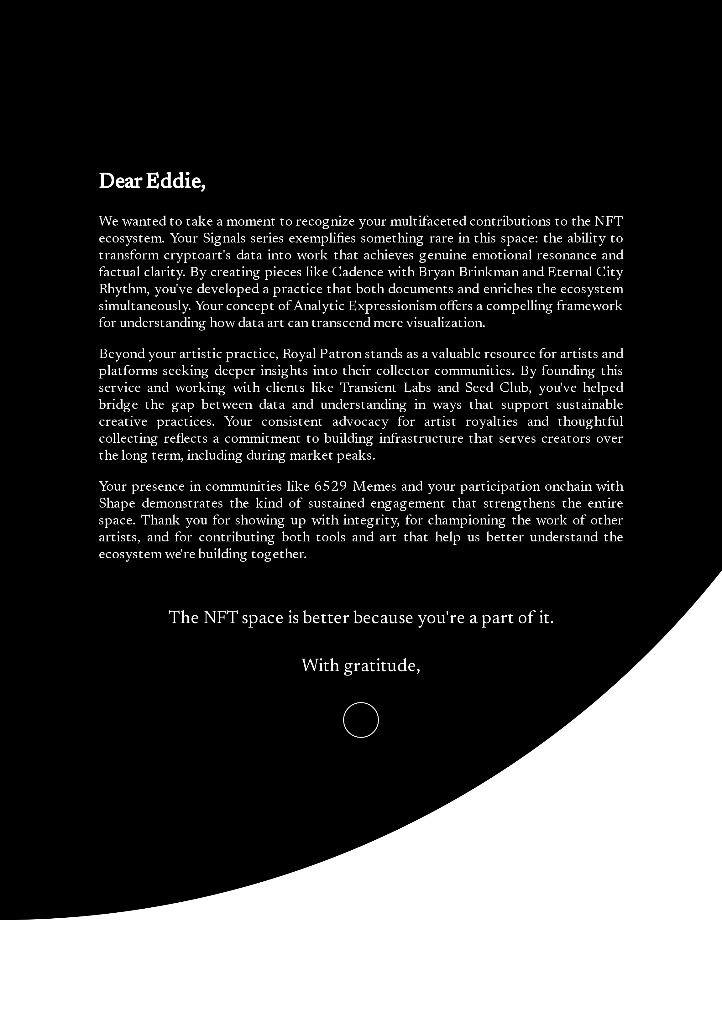 Dear Eddie