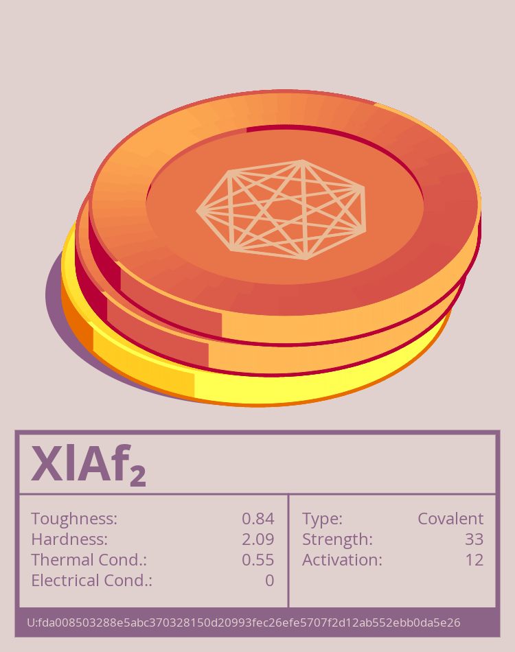 XlAf₂ molecule