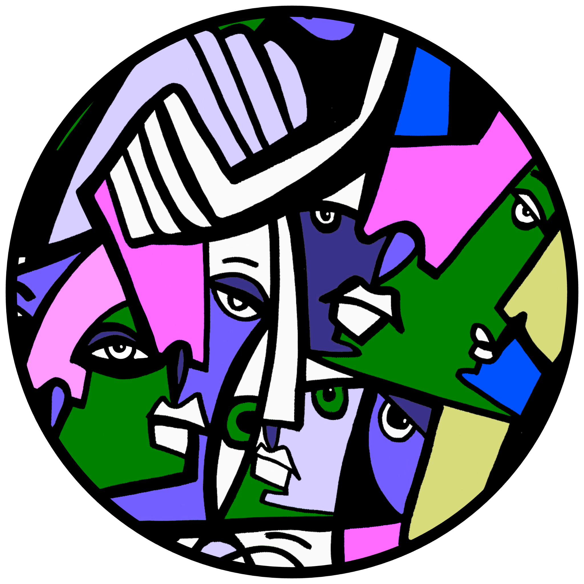 Cubist Circle 170