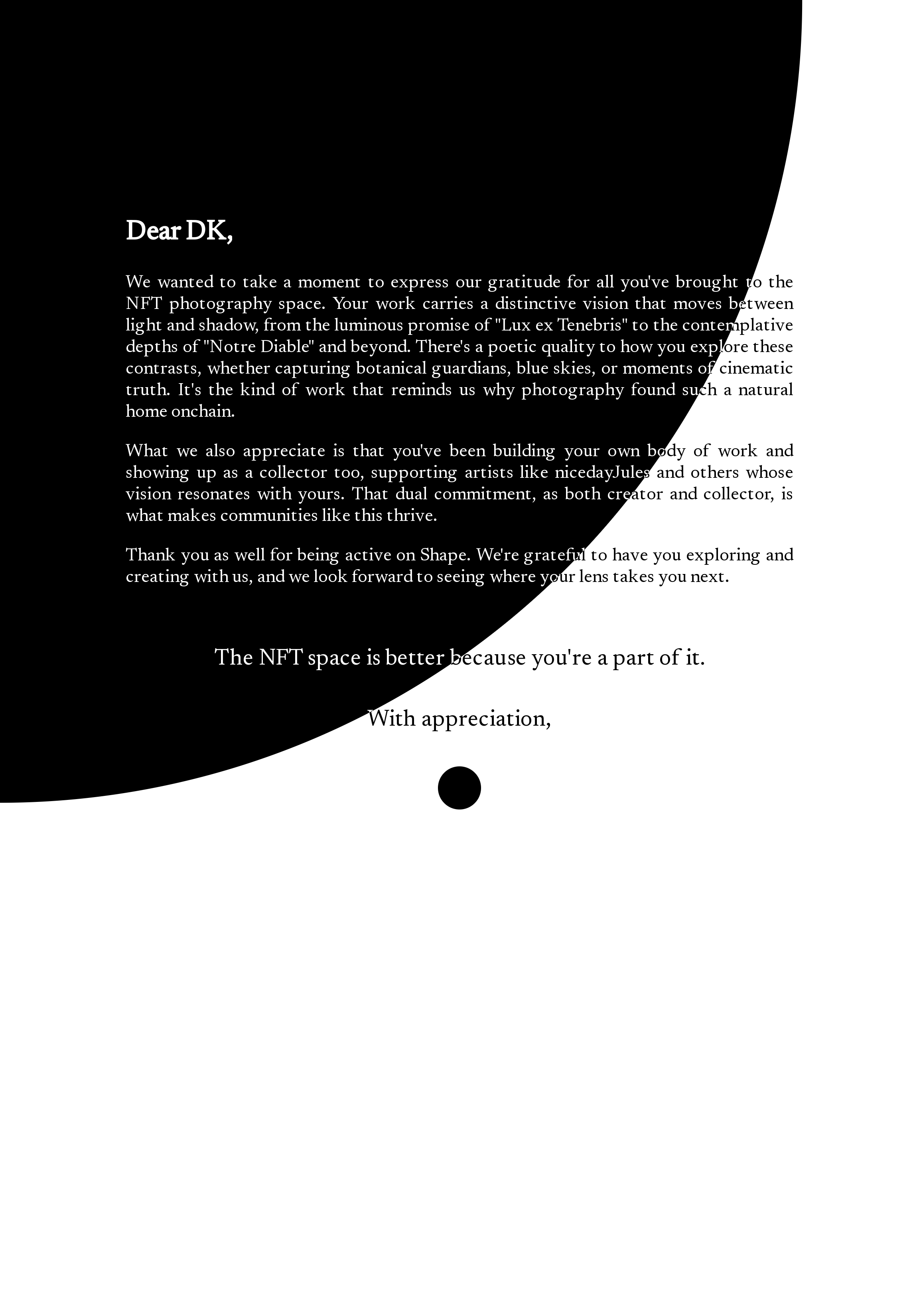 Dear DK