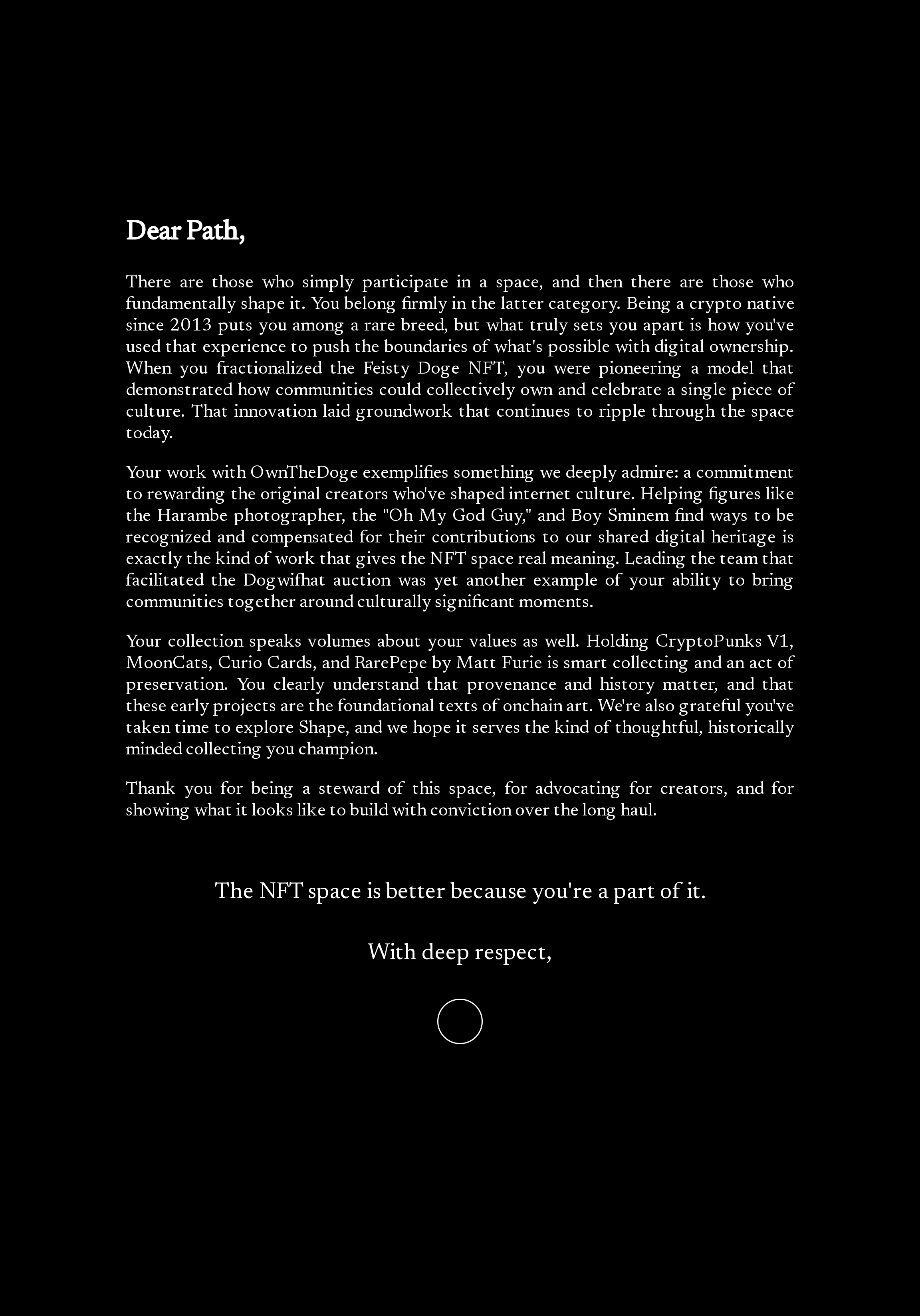 Dear Path