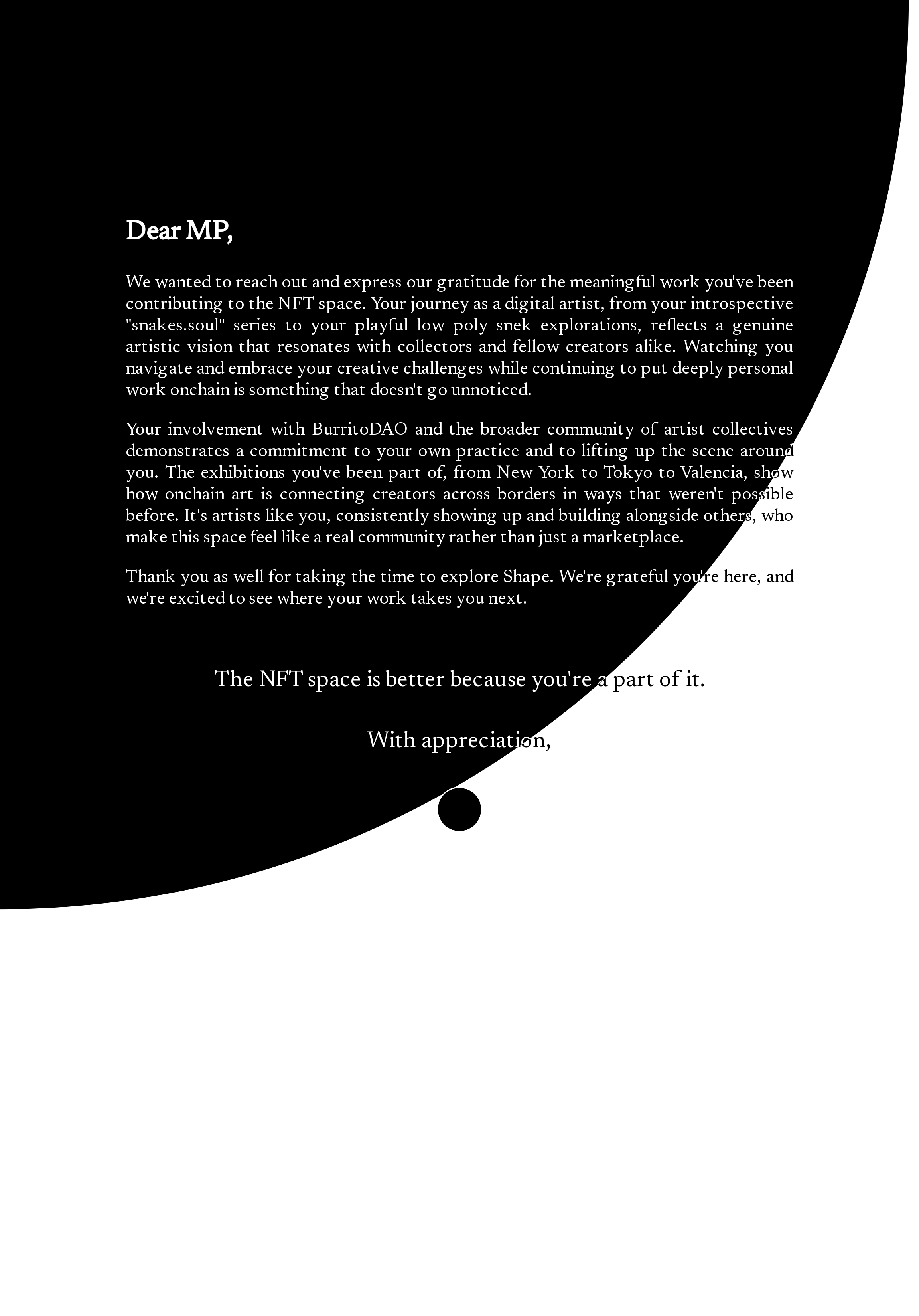 Dear MP