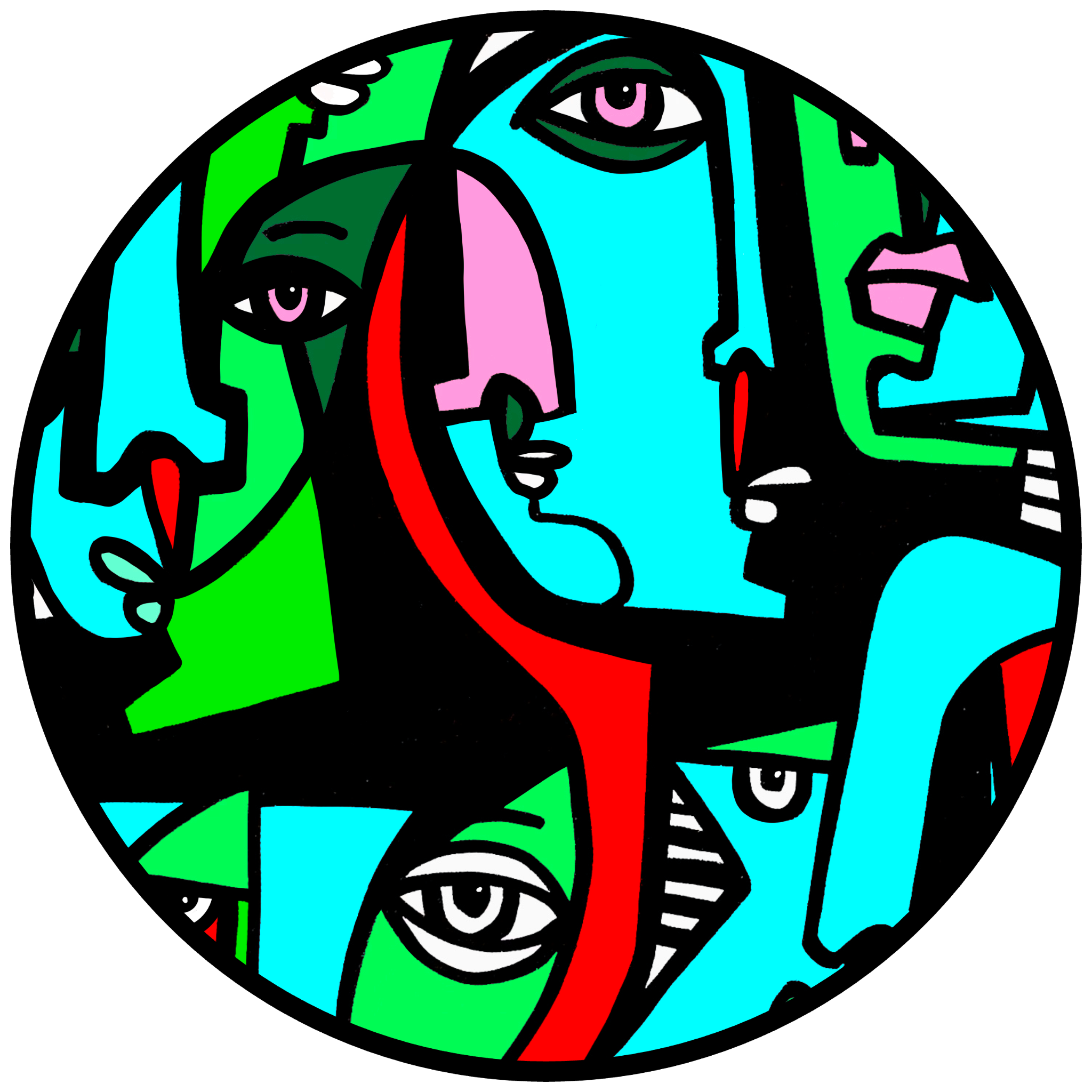 Cubist Circle 86