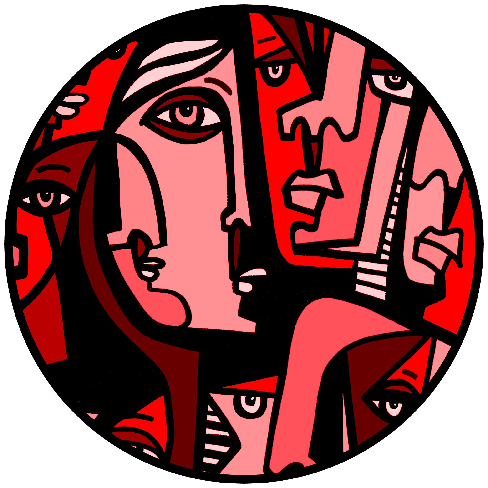 Cubist Circle 129