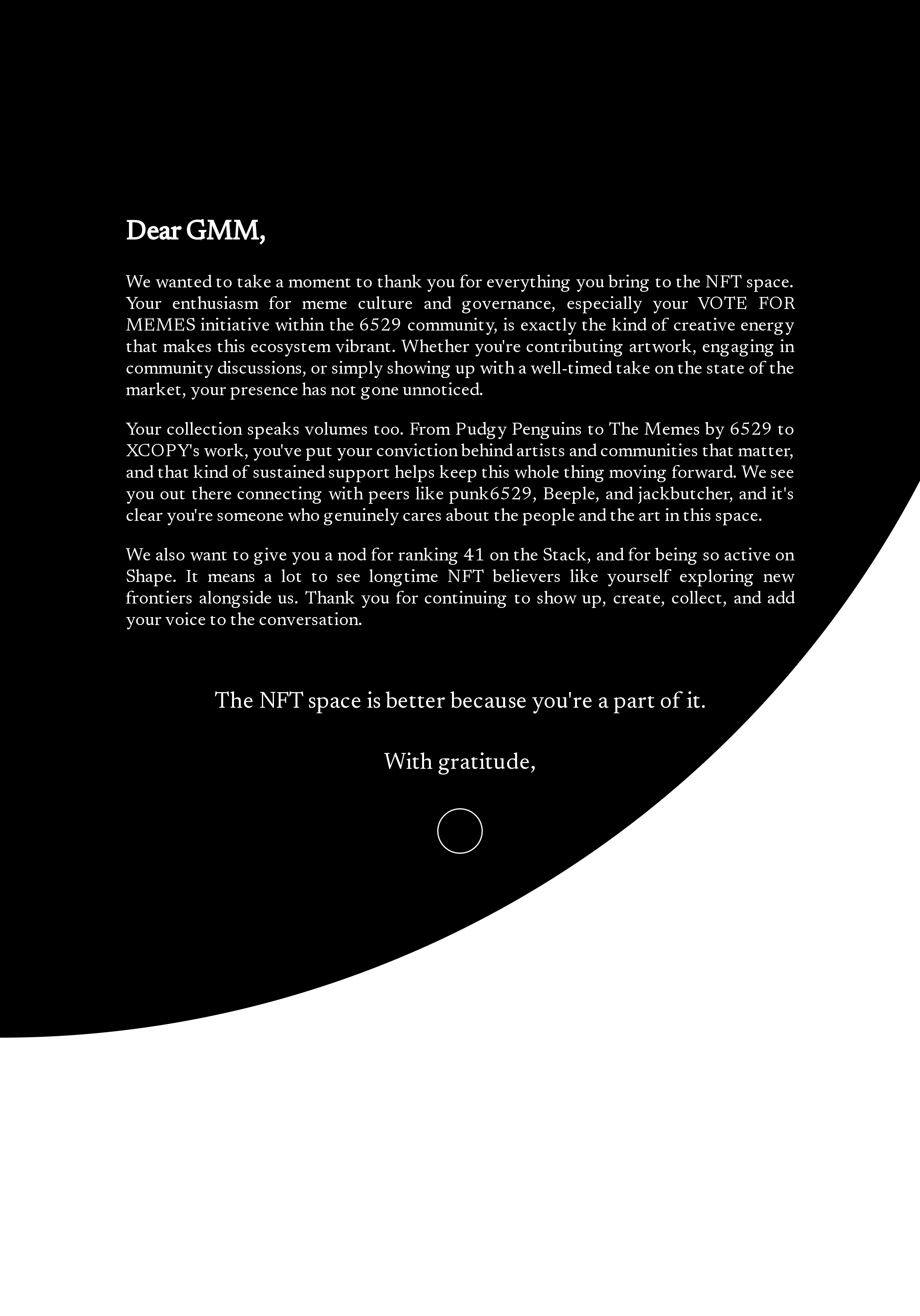 Dear GMM