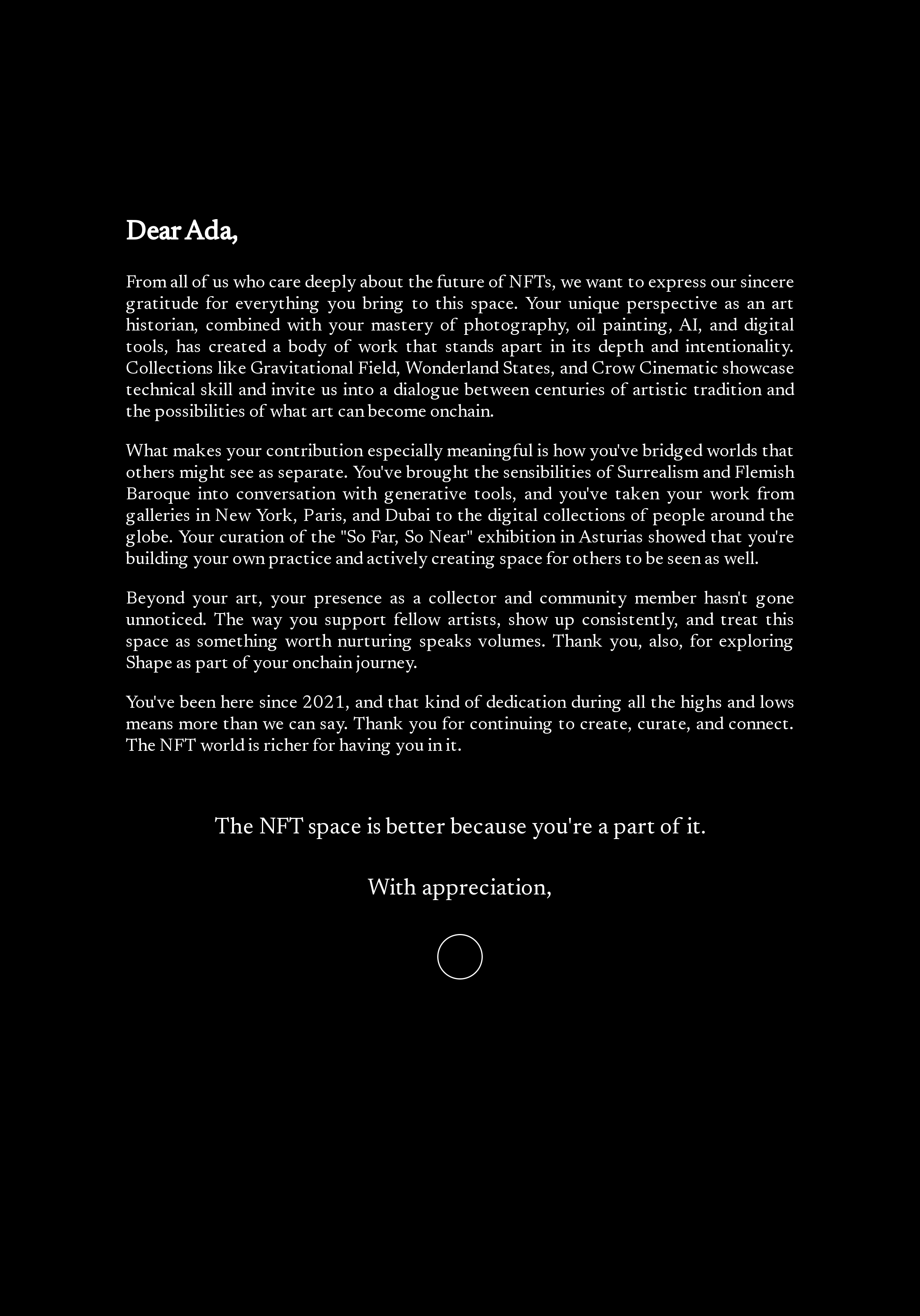 Dear Ada