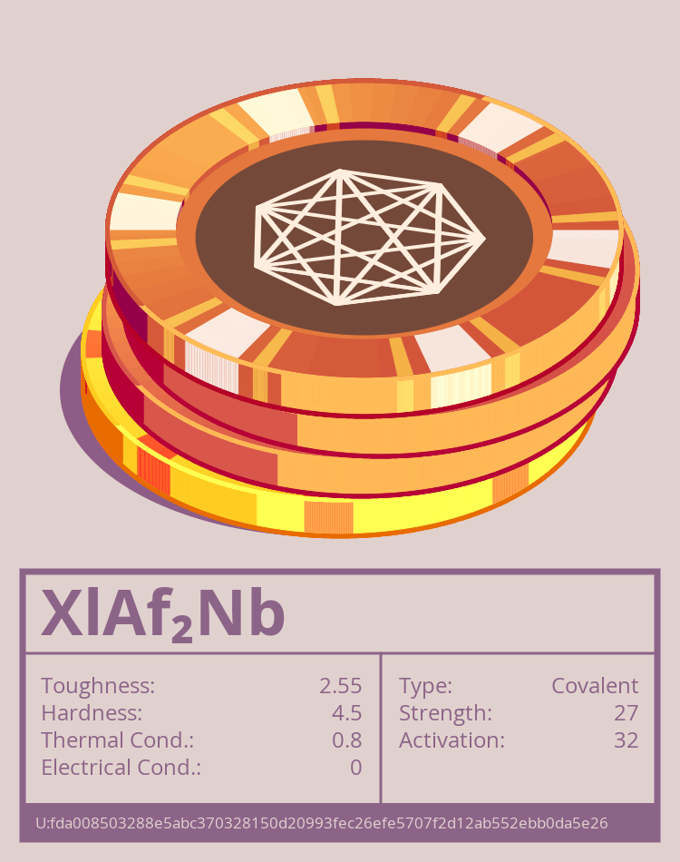 XlAf₂Nb molecule
