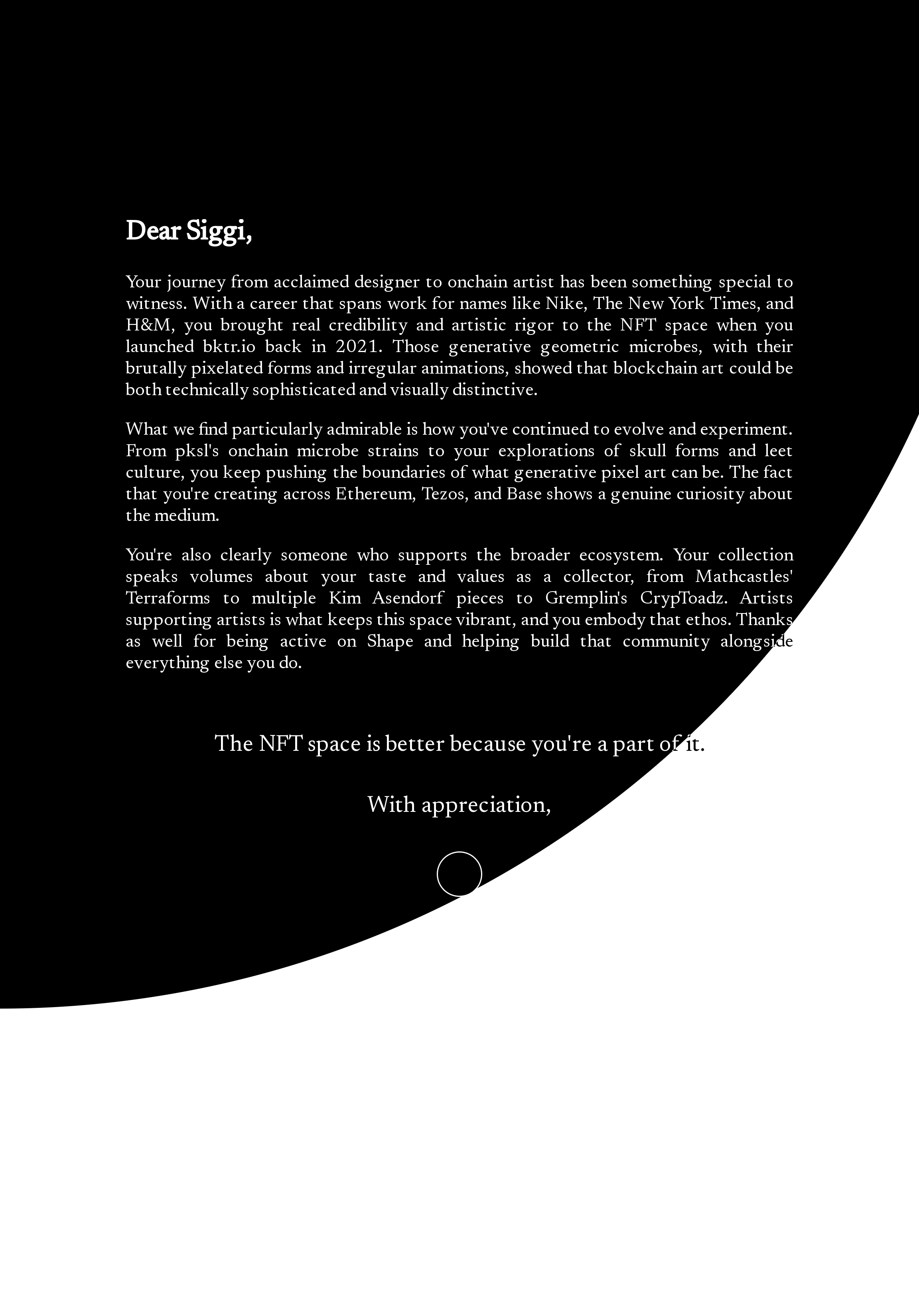 Dear Siggi