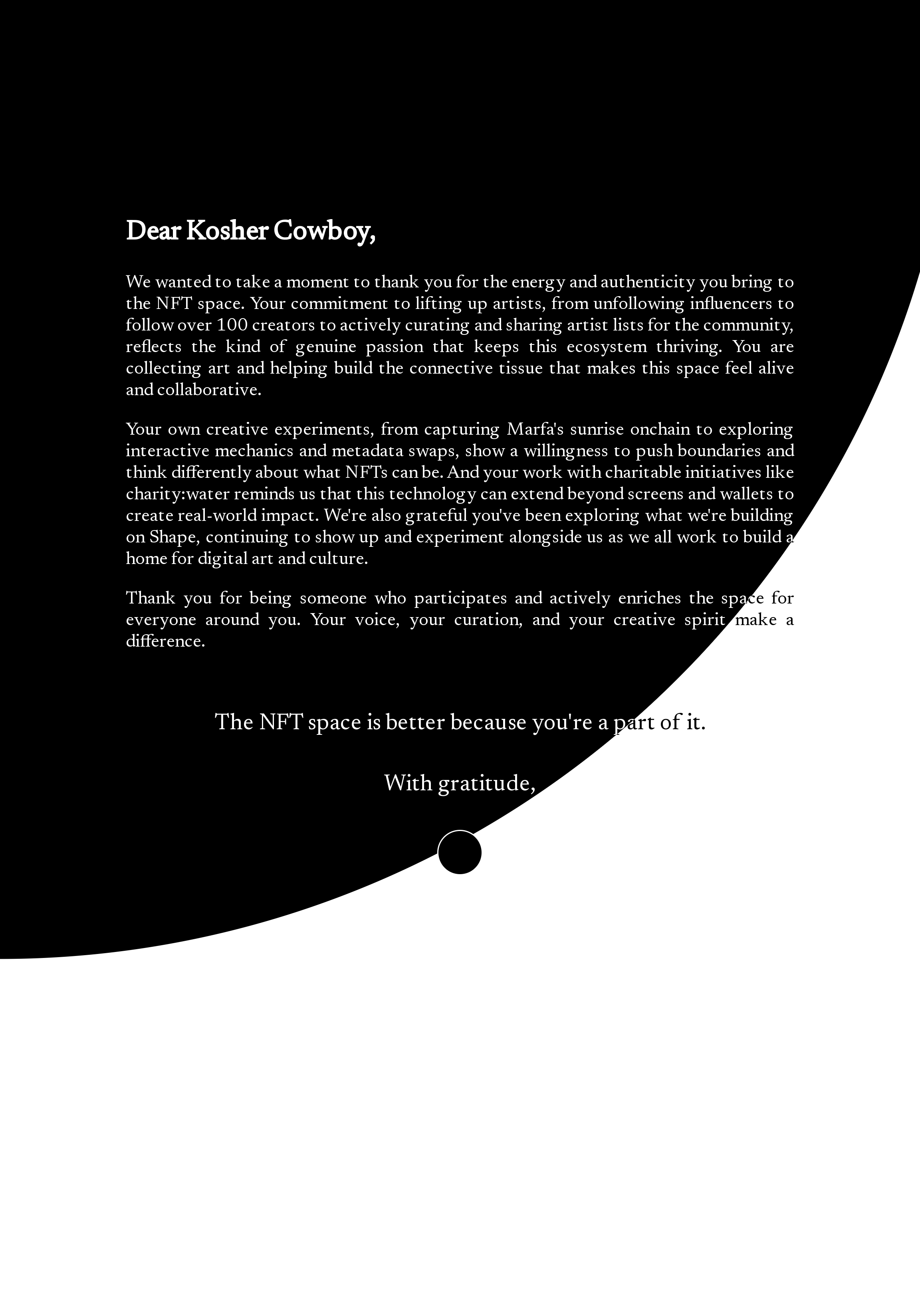 Dear Kosher Cowboy