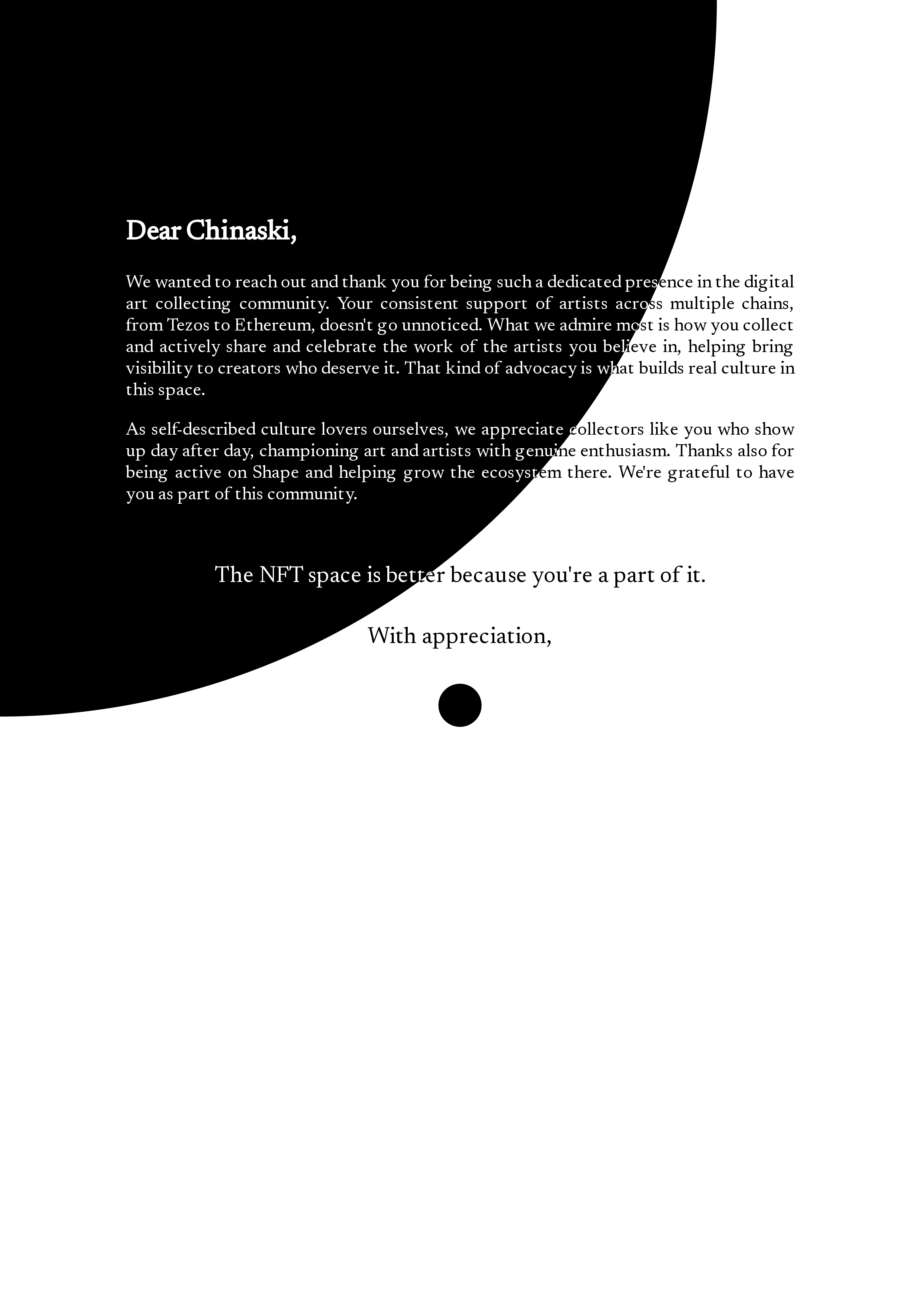 Dear Chinaski