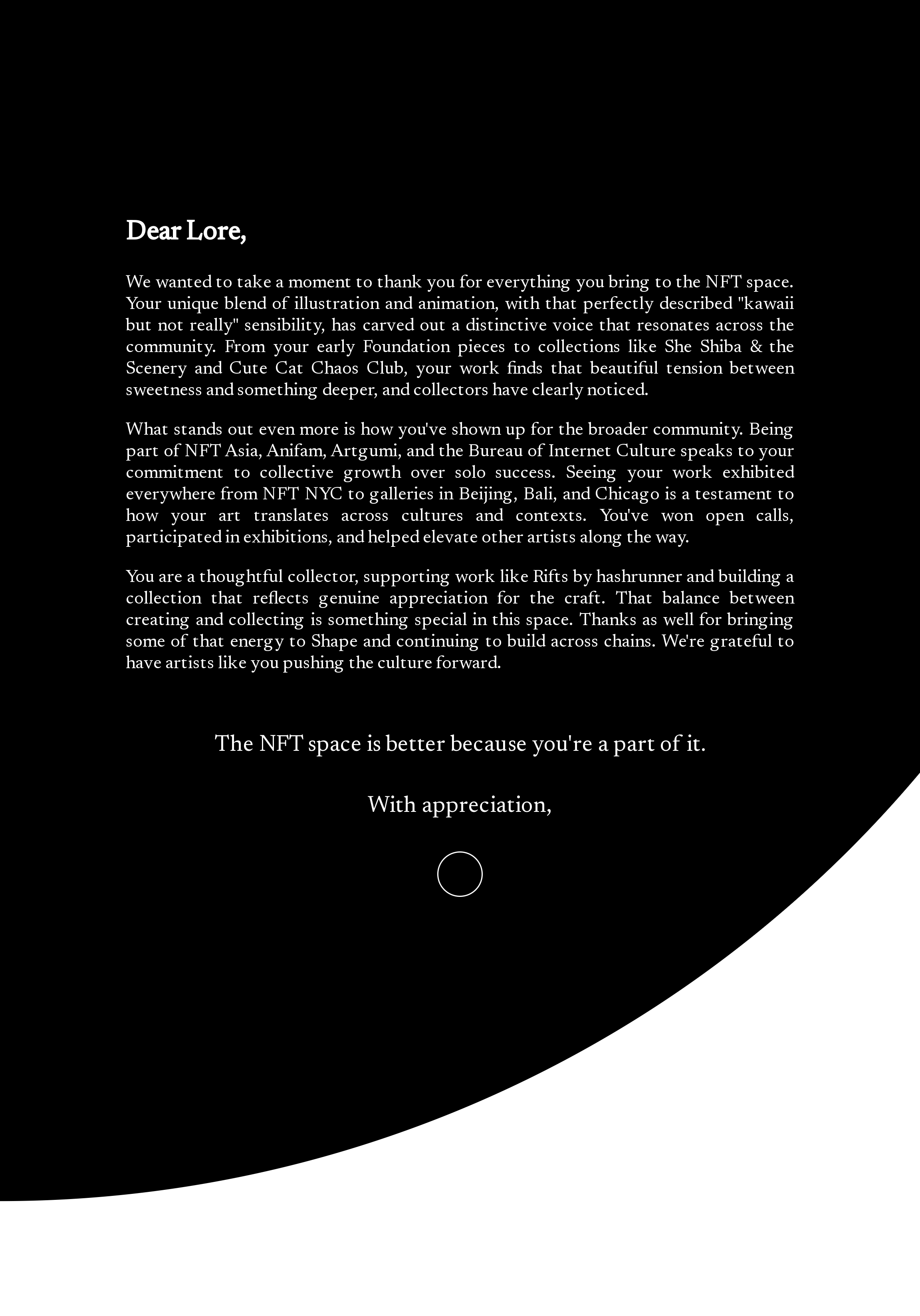 Dear Lore