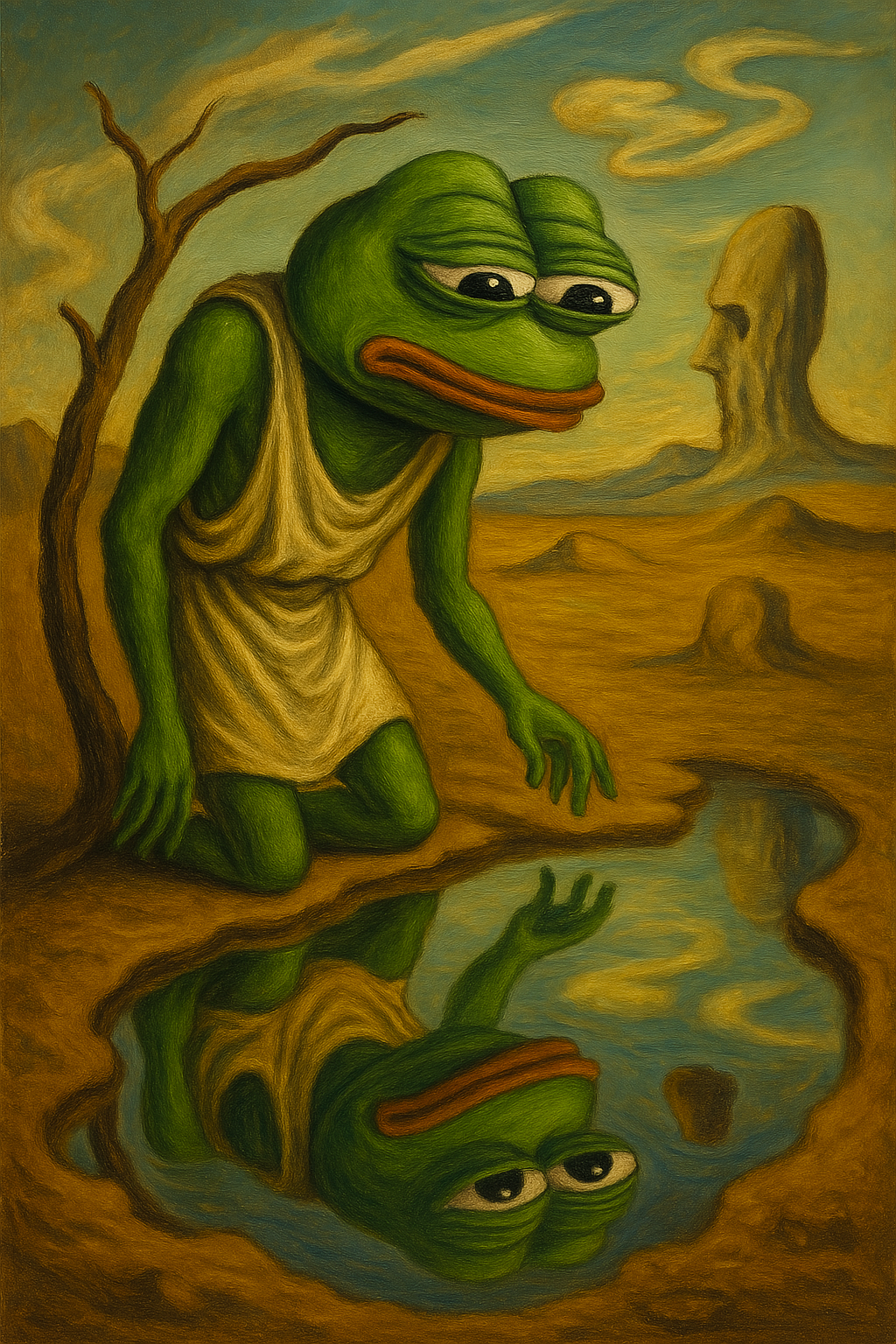 Pepe as Narcissus