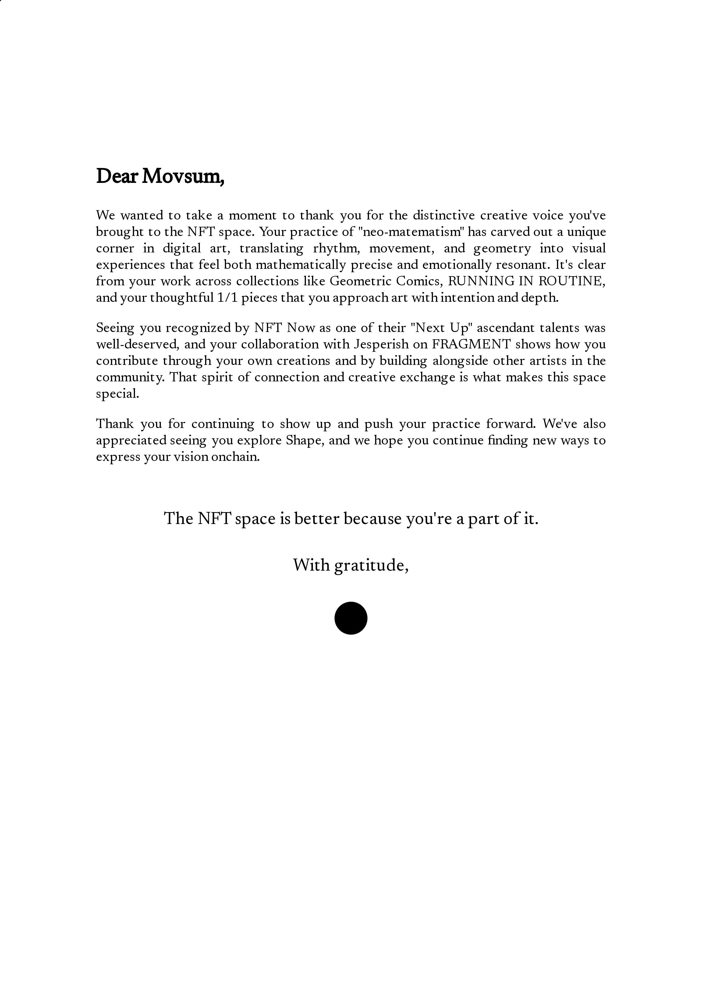 Dear Movsum