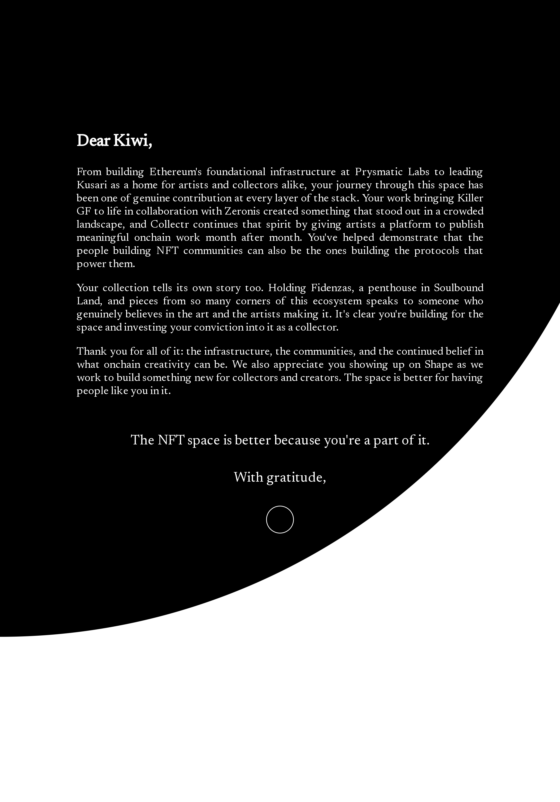 Dear Kiwi